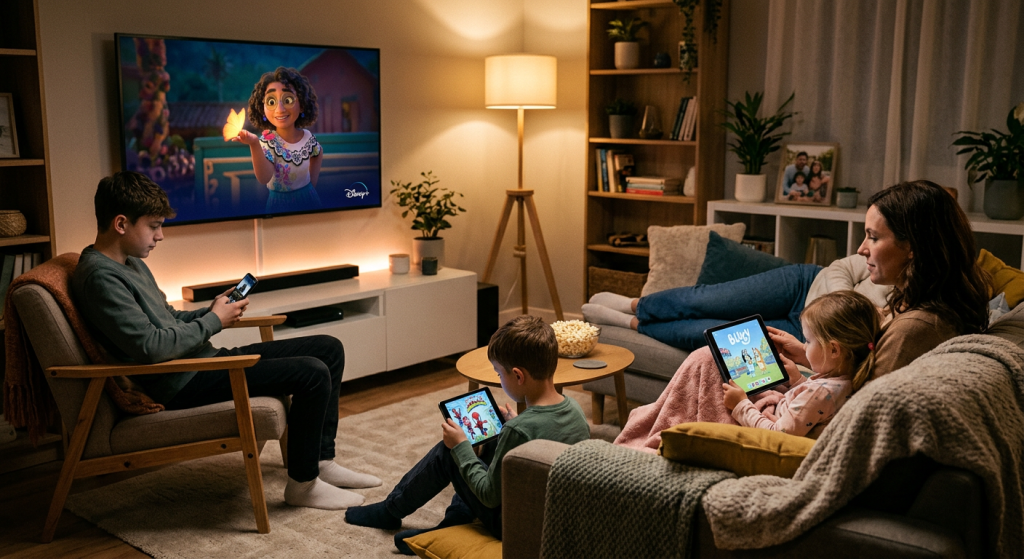 Can Disney Plus be shared across multiple devices with family streaming simultaneously