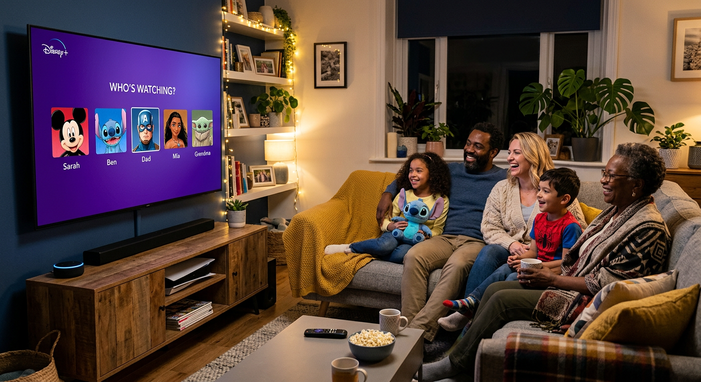 Disney Plus sharing account family streaming with multiple profiles