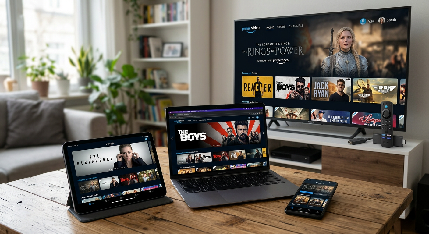 Multiple devices showing can two people watch Amazon Prime at same time across platforms