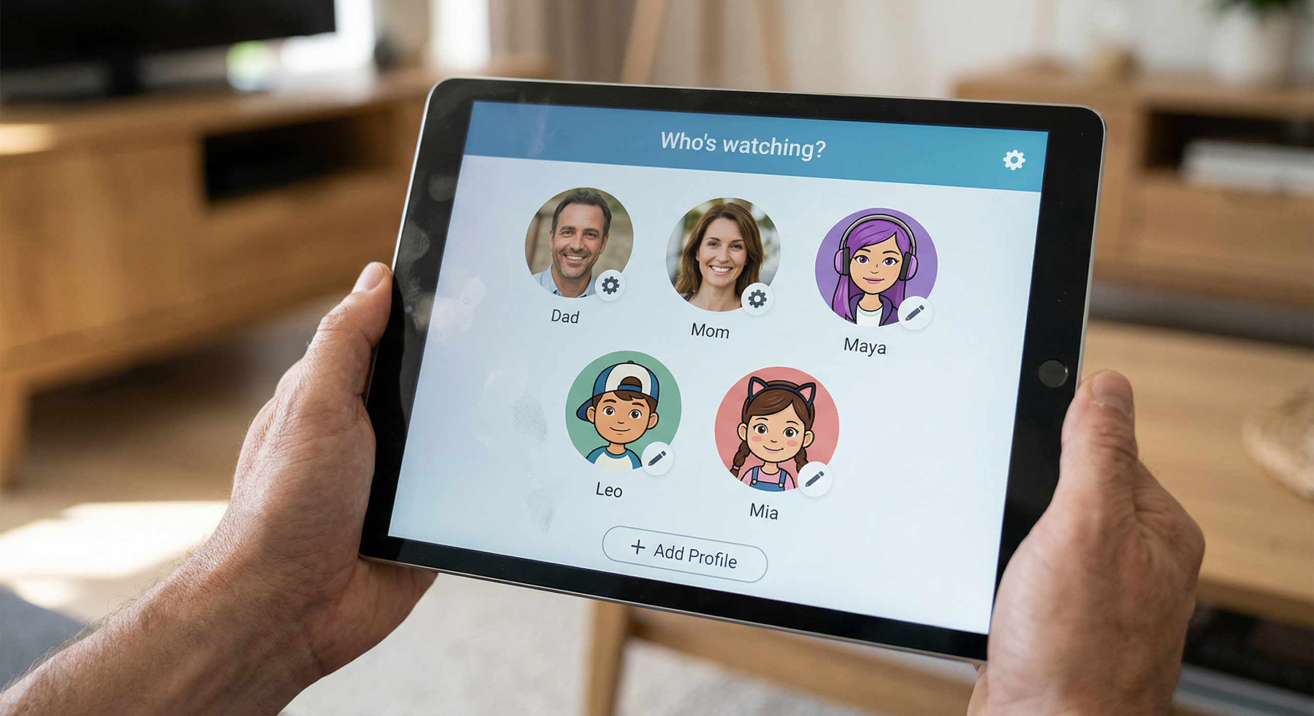 Account management dashboard for linked Disney accounts showing settings and billing