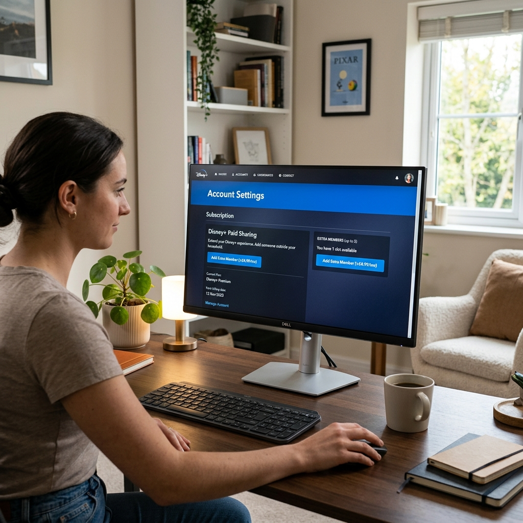 How to add another household to Disney Plus paid sharing setup screen