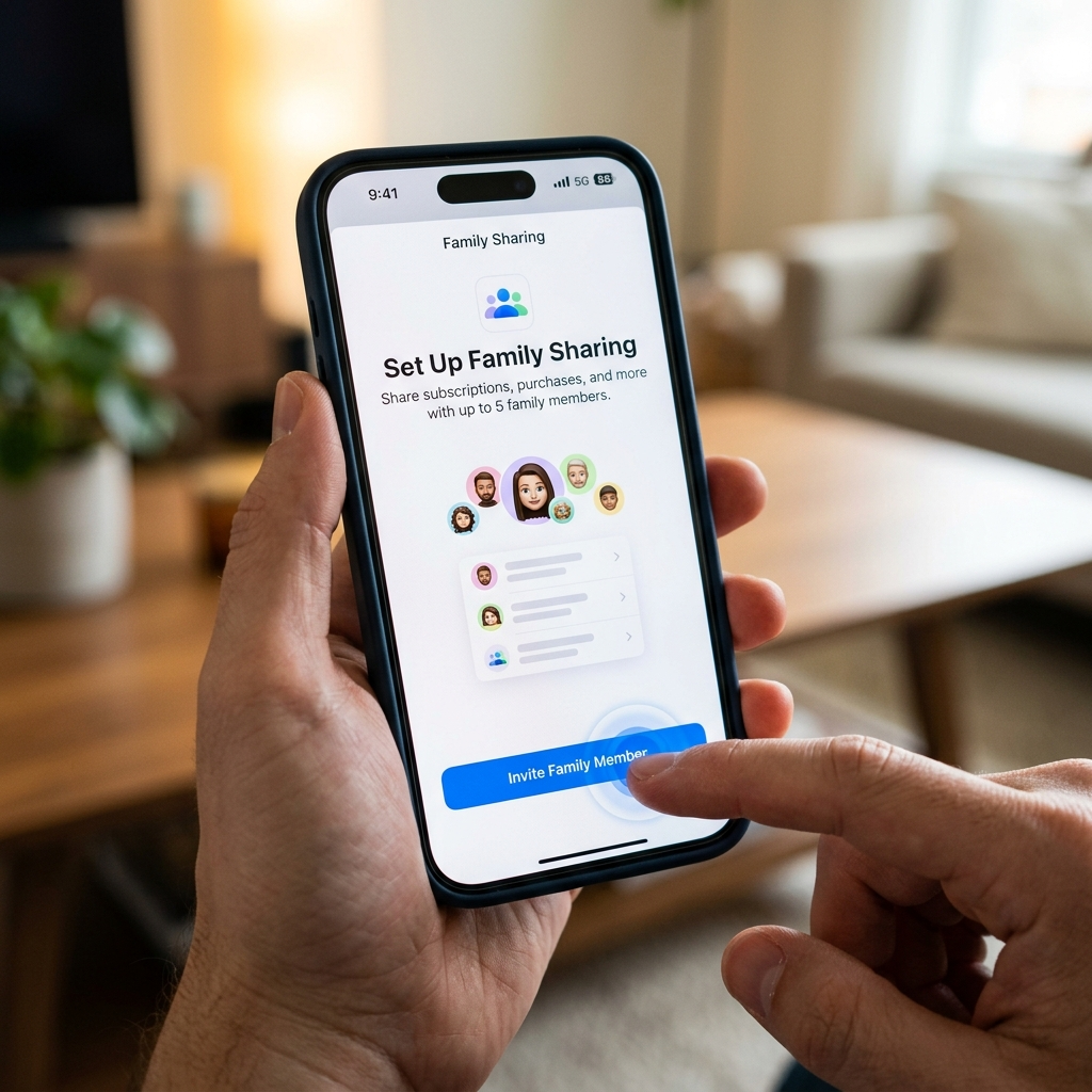 Setting up can you share Apple Music subscription through iPhone Family Sharing