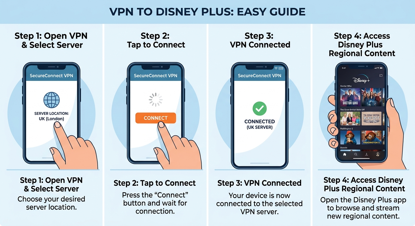 How to change region on Disney Plus using VPN step-by-step guide
