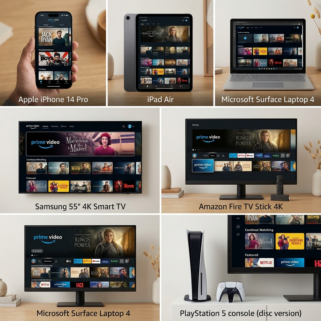 Devices showing can two people watch Prime Video at the same time across platforms