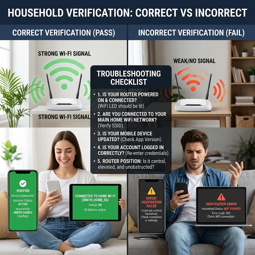 Disney Plus verify household troubleshooting solutions and common error fixes