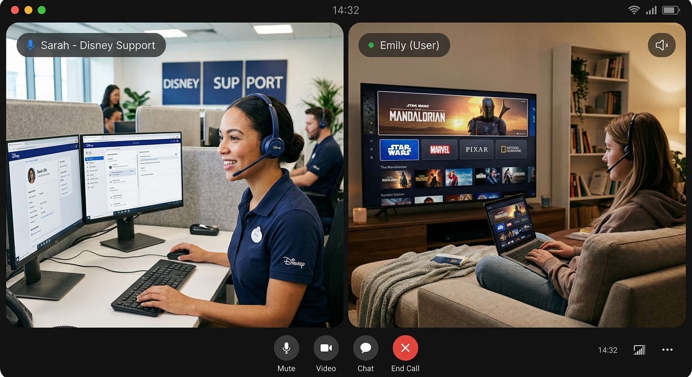 Customer support helping resolve disney plus this tv not part of household verification error