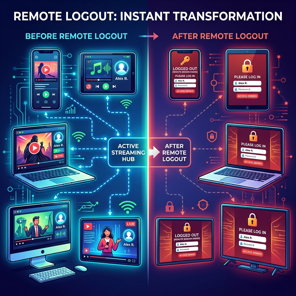 effects of remotely logging out of disney plus on connected devices