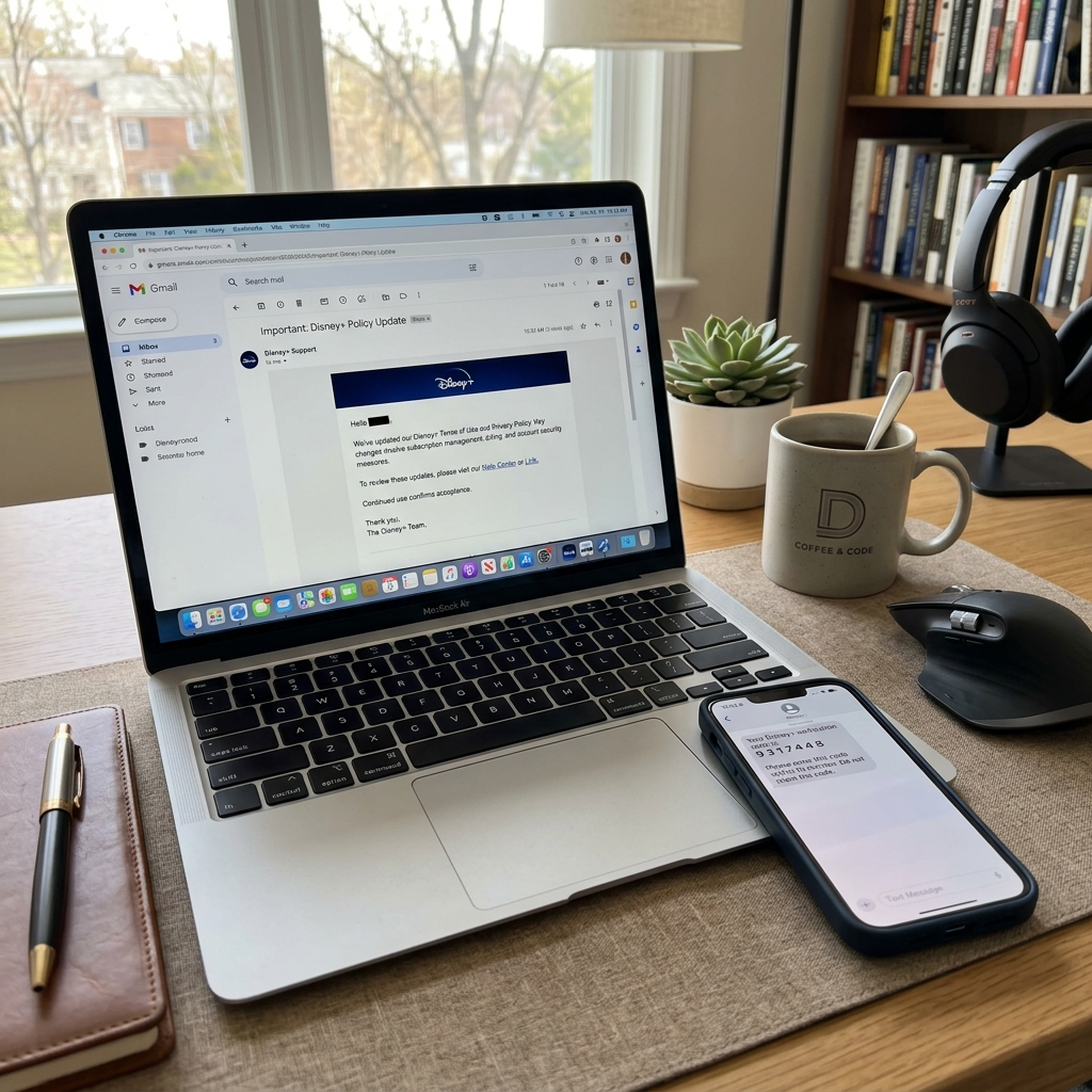 Did Disney Plus change their policy notification email verification