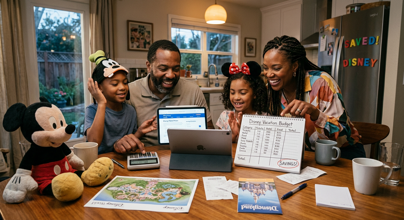 Budgeting strategies for how to share Disney tickets with family